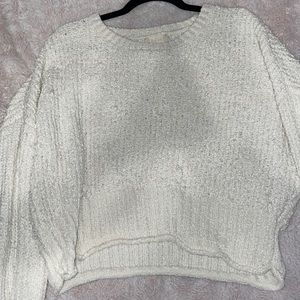 WHITE KNIT ALTRD STATE SWEATER